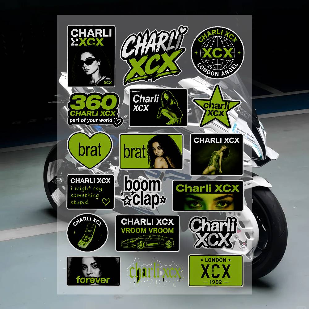 Streetwear Brand Stickers - C-Charli XCX Streetwear Brand Stickers Set