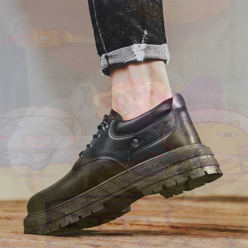 Streetwear Gym Brand - Dark Natural Leather Fashion Trainers Tennis