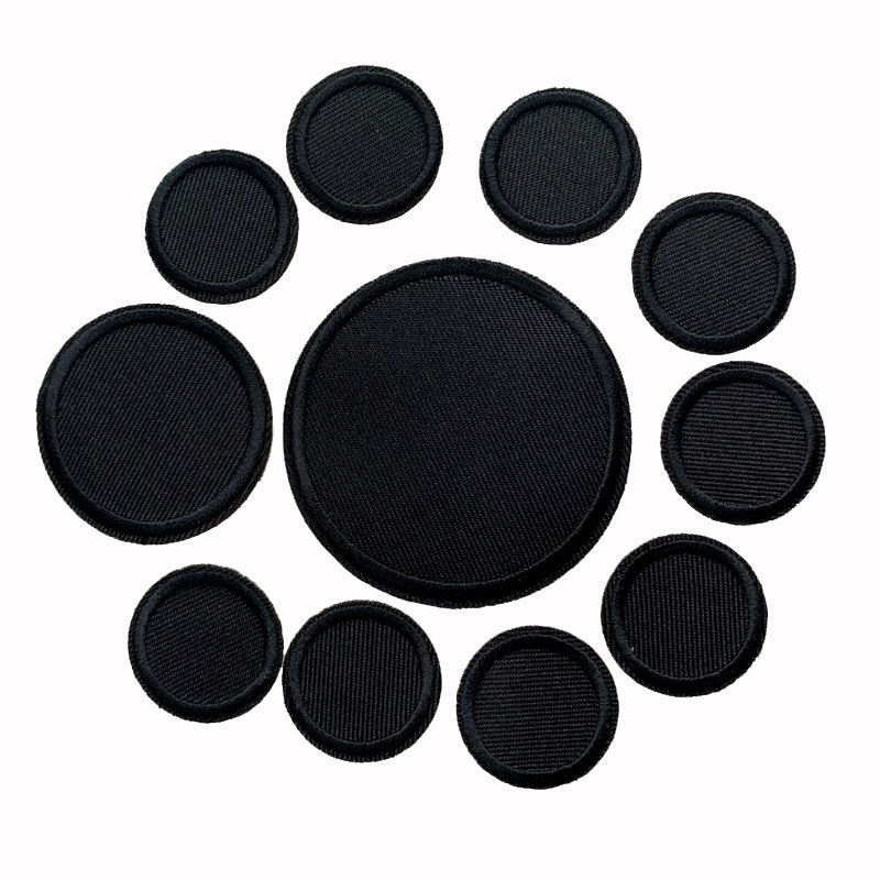 Streetwear Brand Stickers - 5Pcs Black Round Patches For Clothes