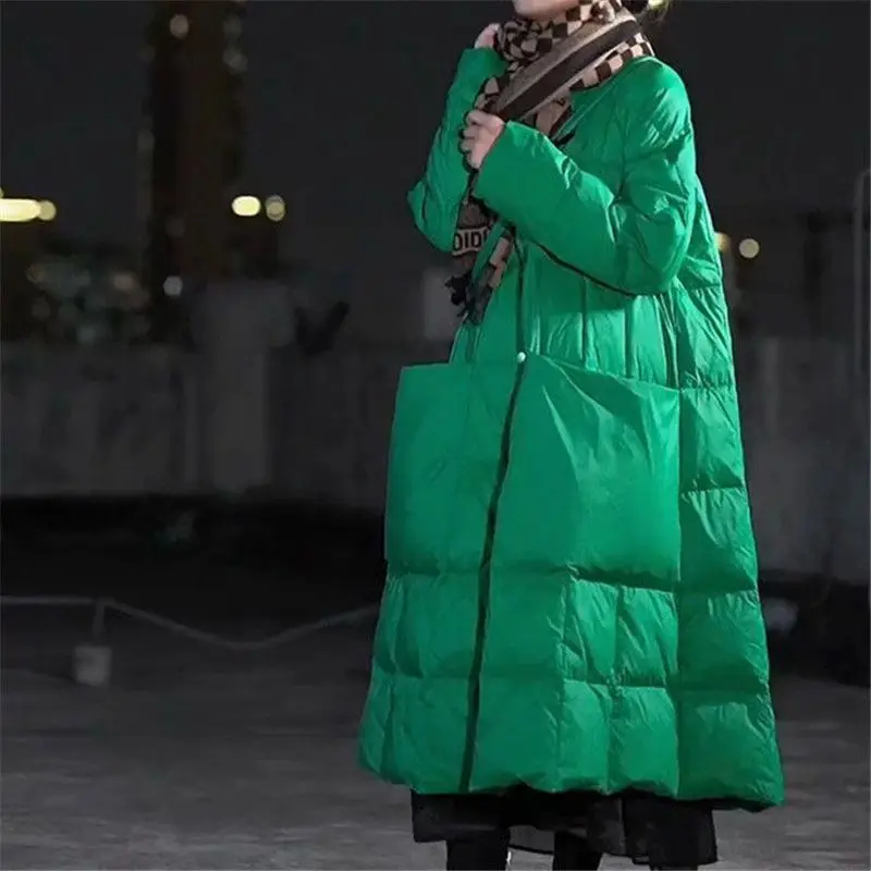 Streetwear Brand Jacket - Oversize Long Down Jacket Big Pockets