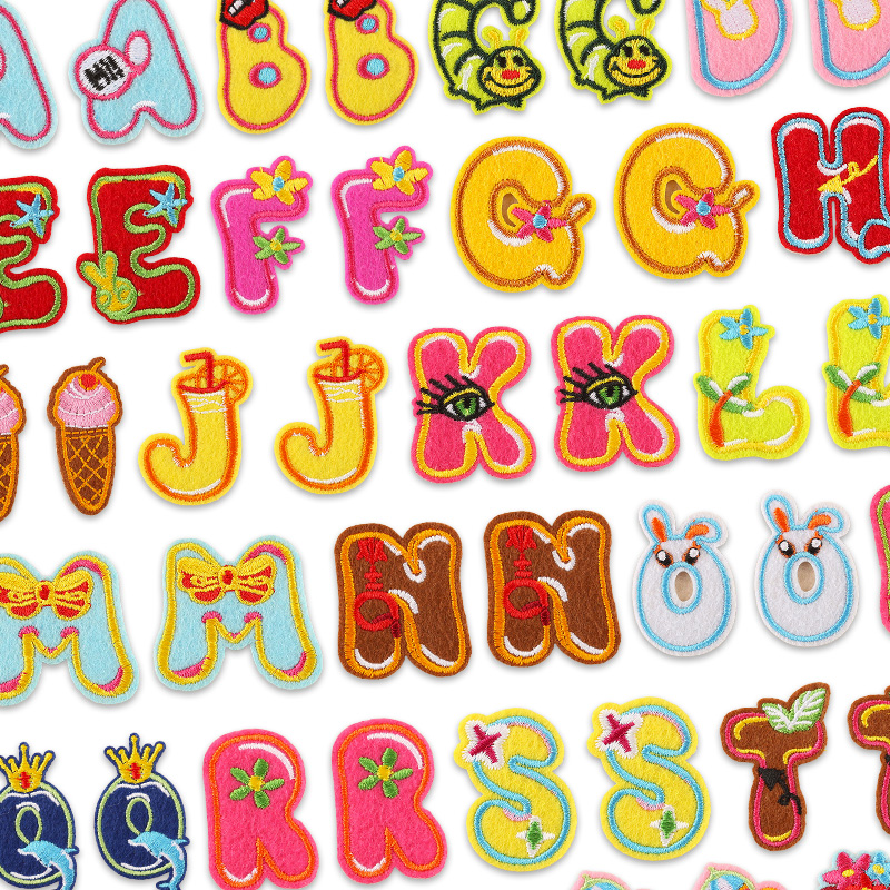 Streetwear Brand Stickers - 26pcs/Bulk Sets Letter Patch Animal Flower