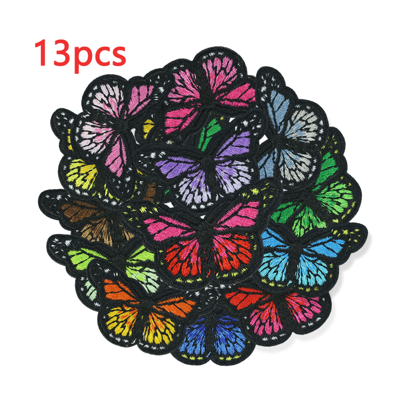 13pcs Lot Butterfly Patches Fo - Streetwear Brand Stickers 评论和价格