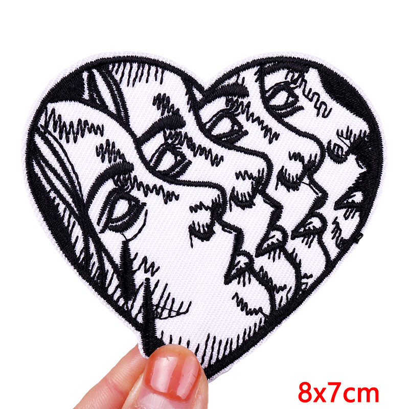 Personality Punk/Letter Embroi - Streetwear Brand Stickers 评论和价格