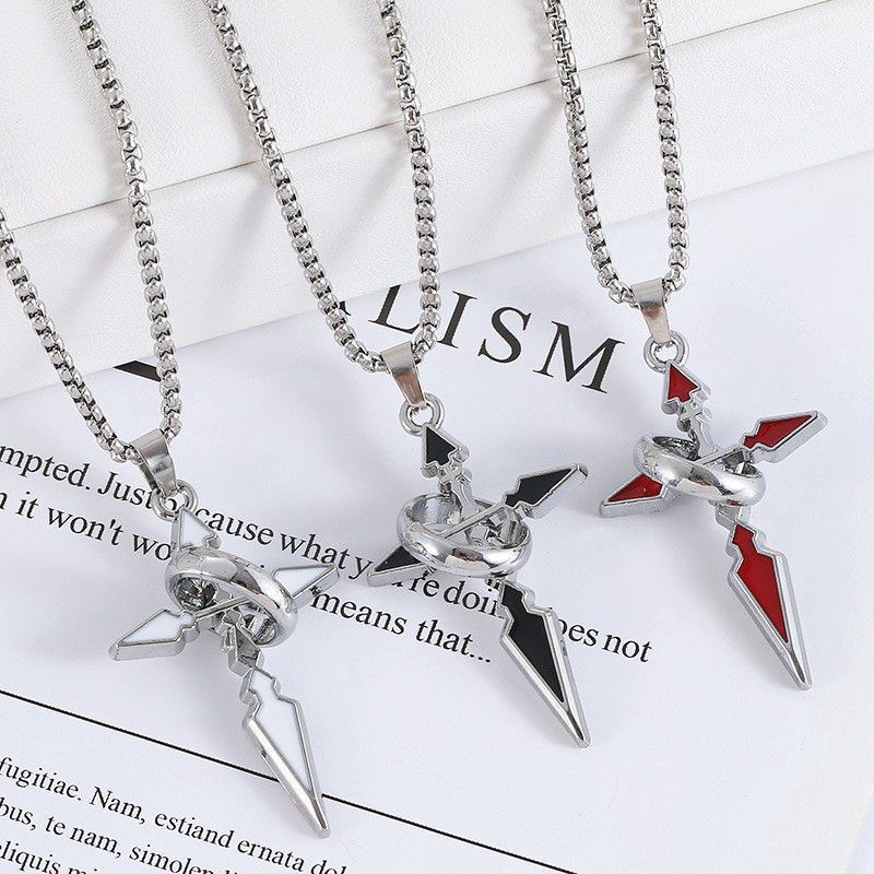 Trendy Brand Cross Pendant Nec - Streetwear Brand Rings 评论和价格