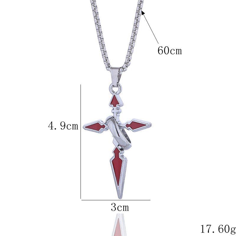 Trendy Brand Cross Pendant Nec - Streetwear Brand Rings 评论和价格