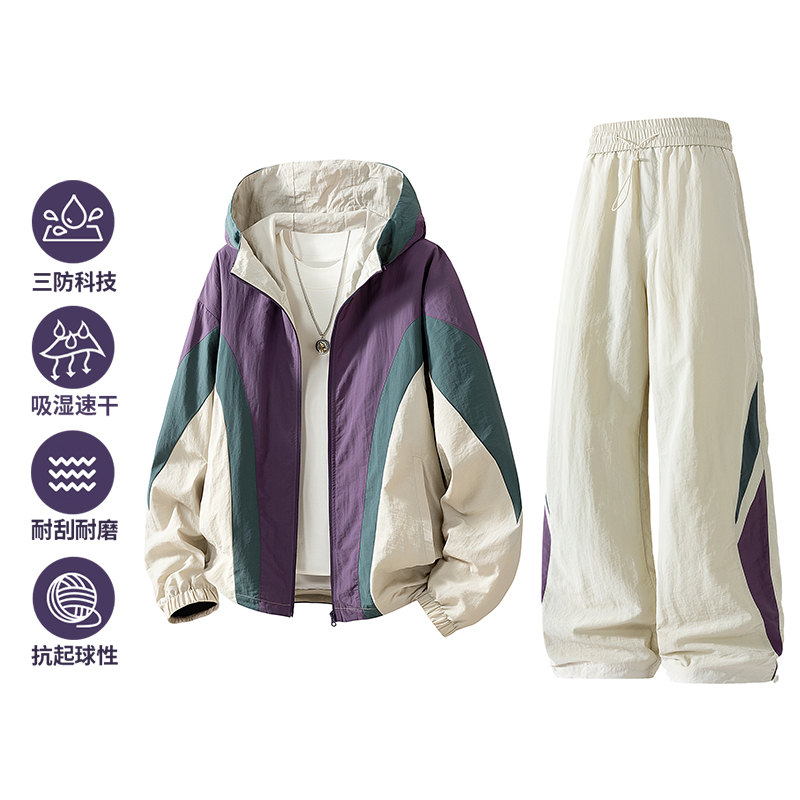 New two-piece men's spring-aut - Streetwear Brand Jacket 评论和价格