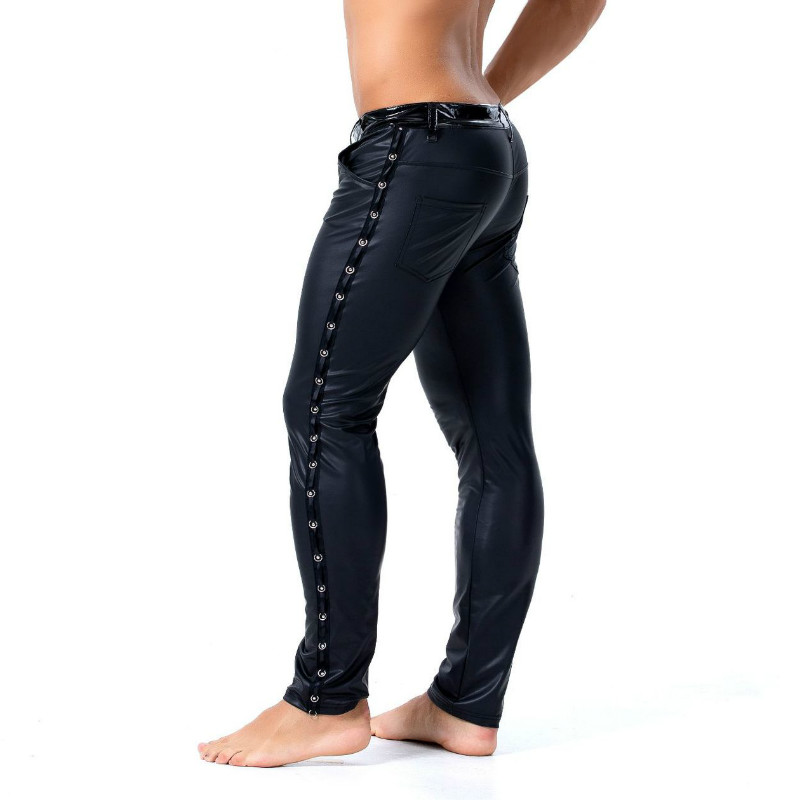 S-XXL Brand Men Leather Rivet  - Streetwear Brand For Men 评论和价格