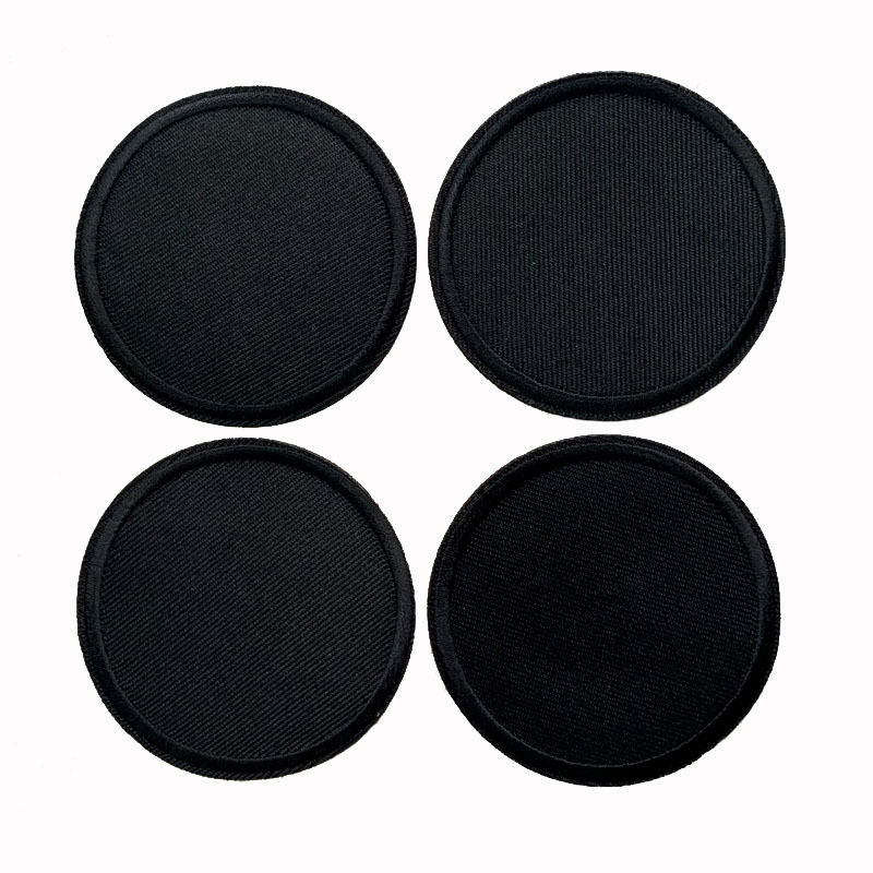 5Pcs Black Round Patches For C - Streetwear Brand Stickers 评论和价格