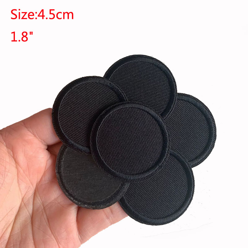 5Pcs Black Round Patches For C - Streetwear Brand Stickers 评论和价格
