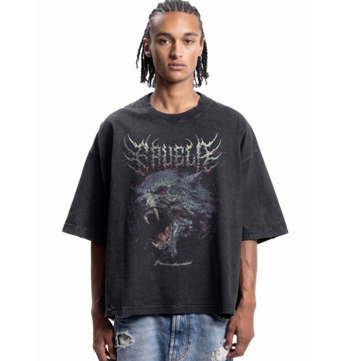 Sacred Heart Metal Font Street - Streetwear Brand Heart 评论和价格
