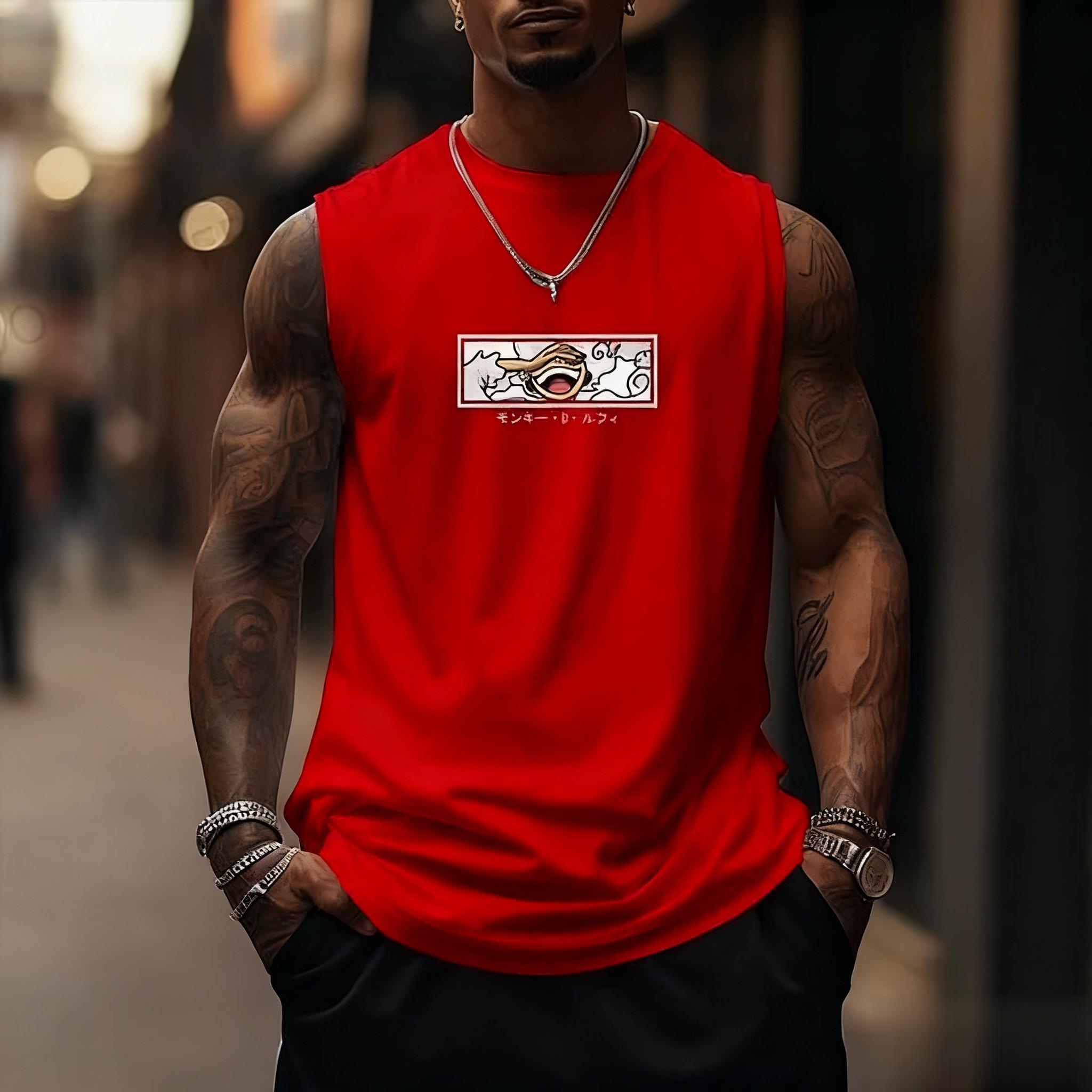 One Piece Luffy Gear 5 Tank To - Streetwear Gym Brand 评论和价格