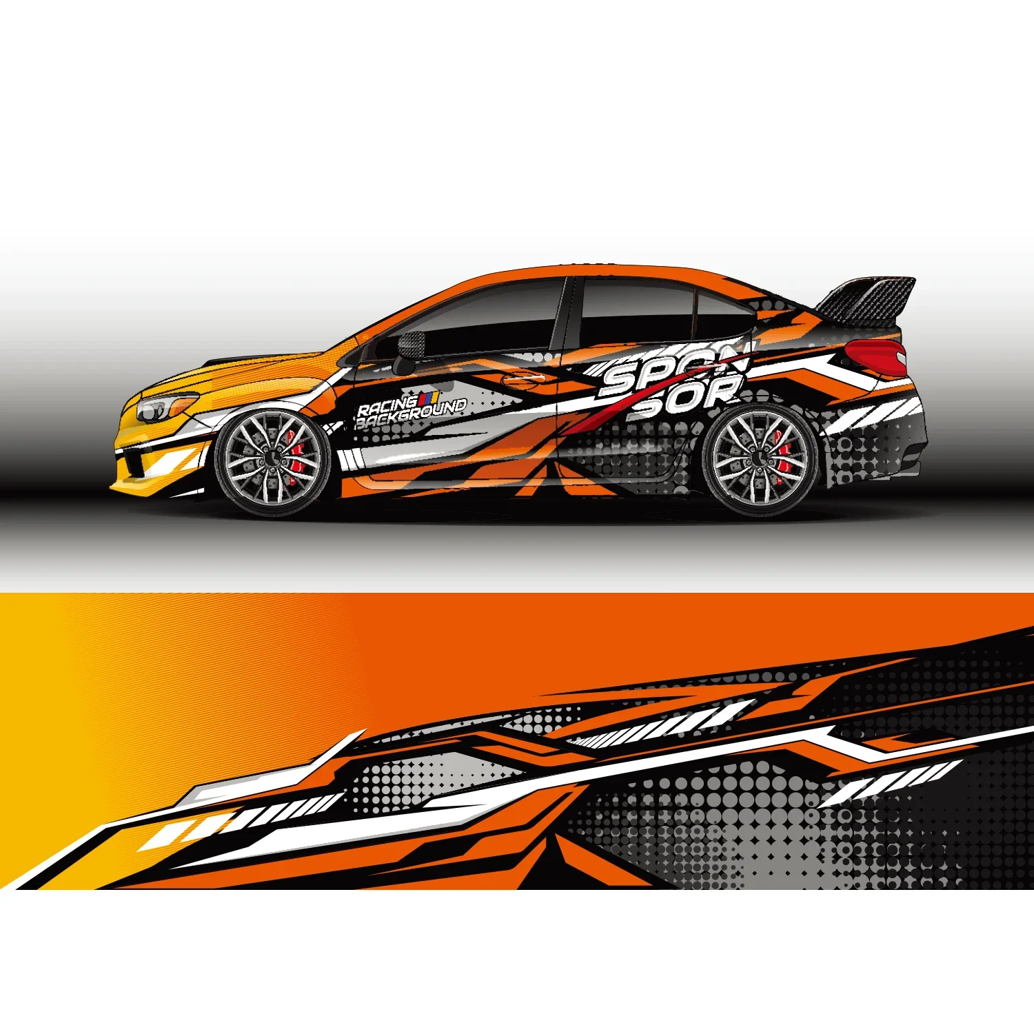 Stripe Car Car Full Wrap Stick - Streetwear Brand Stickers 评论和价格