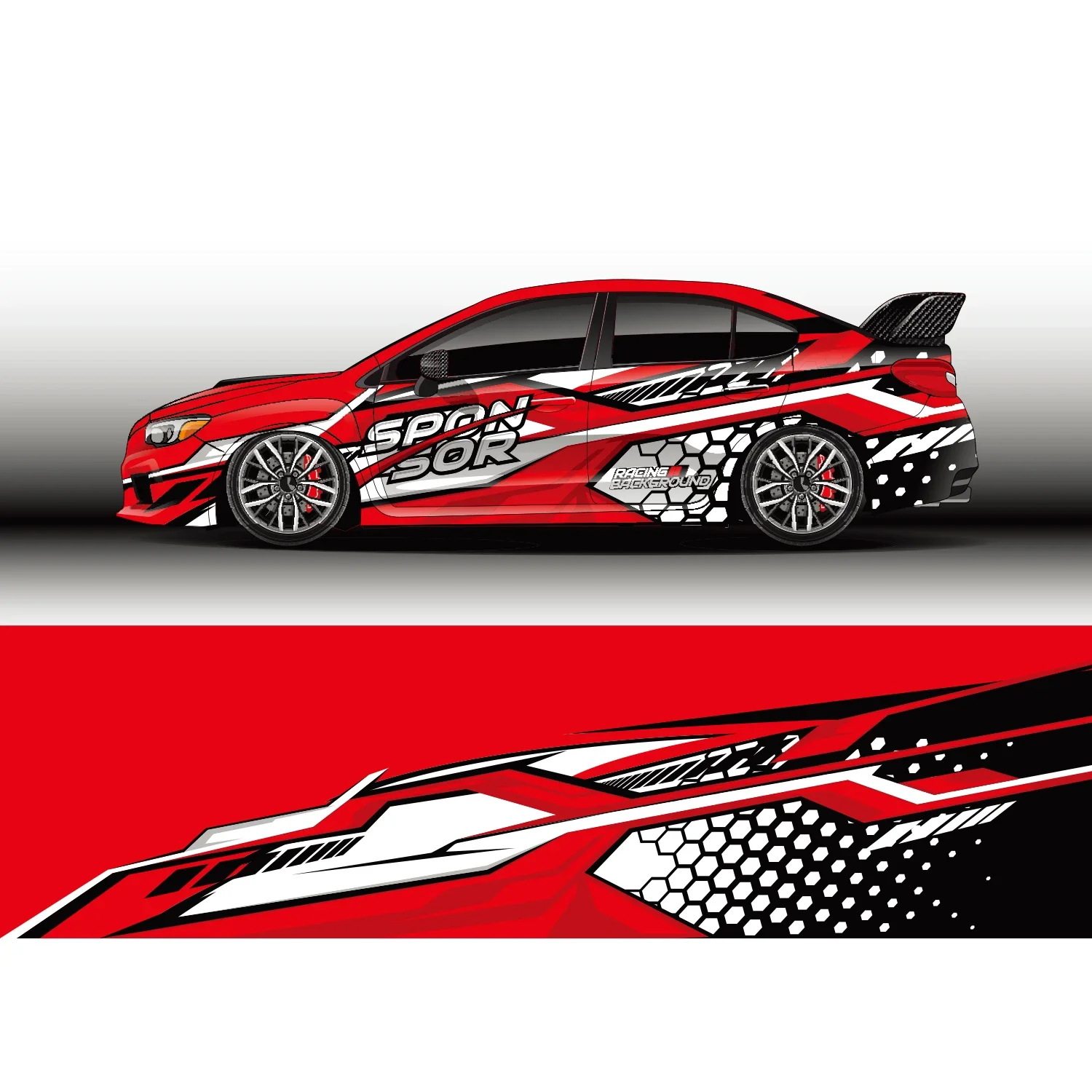 Stripe Car Car Full Wrap Stick - Streetwear Brand Stickers 评论和价格