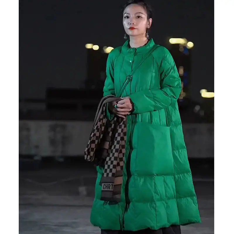 Oversize Long Down Jacket Big  - Streetwear Brand Jacket 评论和价格