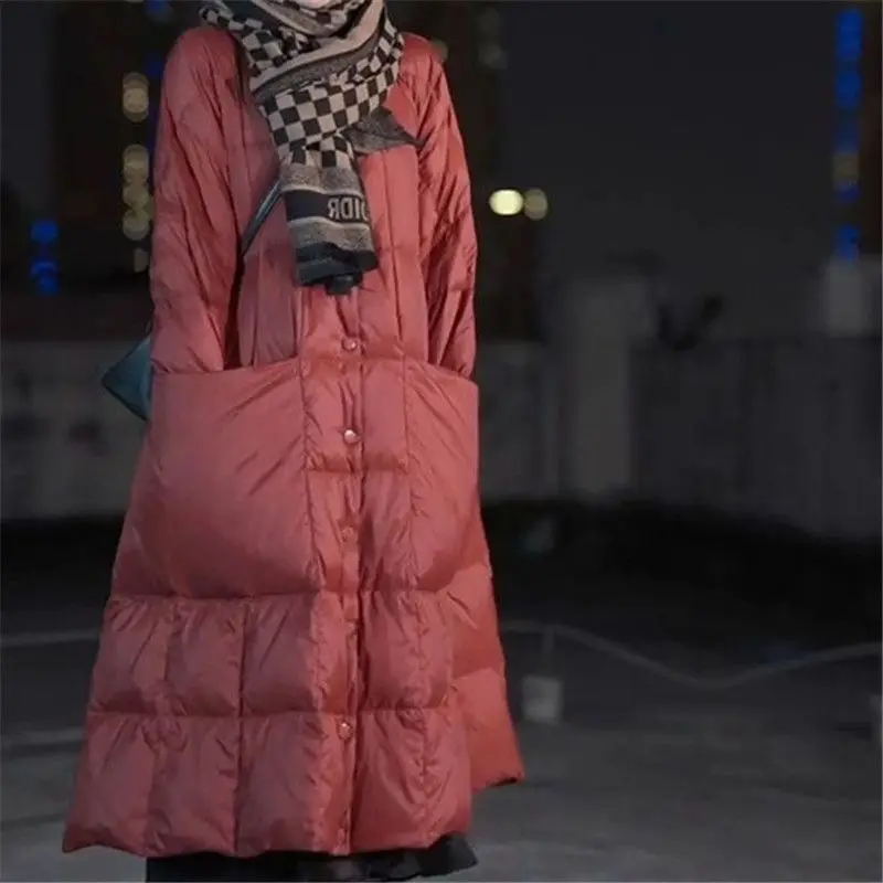 Oversize Long Down Jacket Big  - Streetwear Brand Jacket 评论和价格