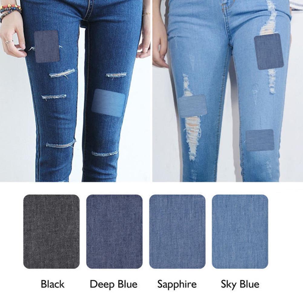 20Pcs Denim Cut Piece Iron On  - Streetwear Brand Stickers 评论和价格