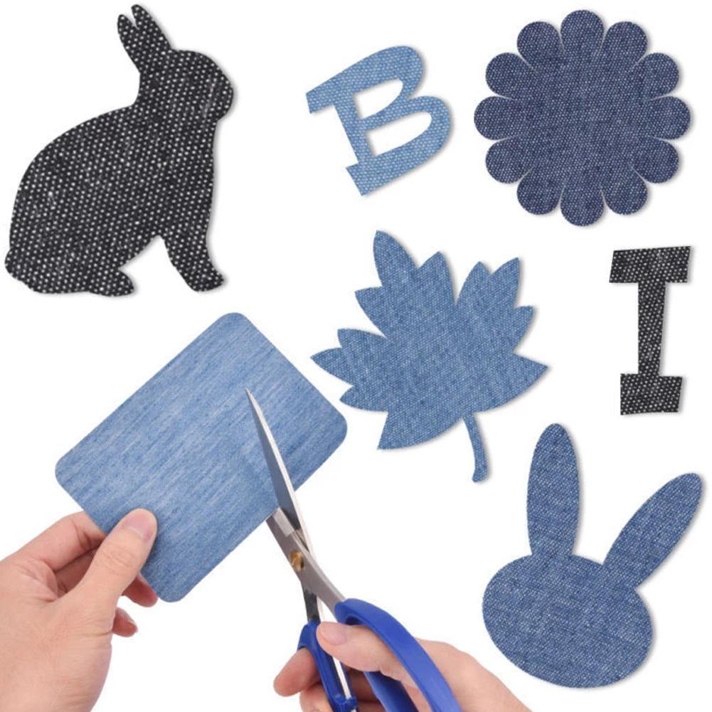20Pcs Denim Cut Piece Iron On  - Streetwear Brand Stickers 评论和价格
