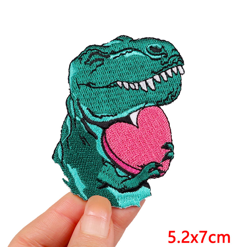 Cute Animals Dinosaur Patch Ir - Streetwear Brand Stickers 评论和价格